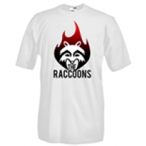 T-shirt col rond manches courtes - Impression flex - The Raccoons