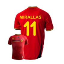 Belgique Maillot Domicile Coupe du monde 2014 (Mirallas 11)