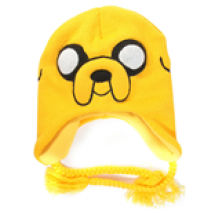 ADVENTURE TIME Jake berretto acrilico di colore giallo con due legacci intrecciati