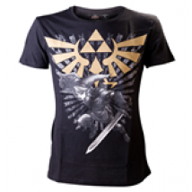 T-shirt ZELDA Gold Link Logo Large