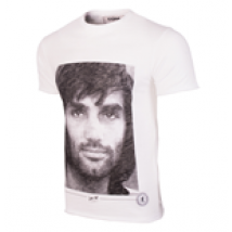 T-shirt Portrait George Best // Blanc 100% coton