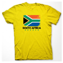 T-shirt South Africa Soccer (Jaune)