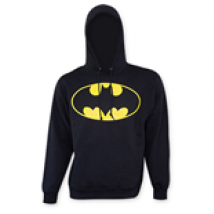 Felpa con cappuccio nera con logo  BATMAN Bat