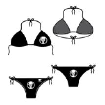 Bikini Triangle Texturé Femme  - God Of Die