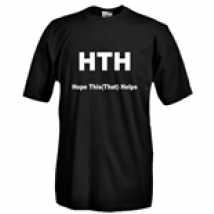 T-shirt Body HTH Hope This (That) Help