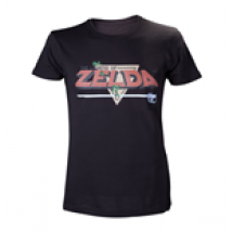 T-shirt NINTENDO Legend of Zelda Classic Retro Pixelated Logo - M
