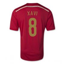 Maglia Spagna 2014/15 Home (Xavi 8) da bambino