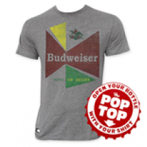 T-shirt Budweiser da uomo 60's Pop Top