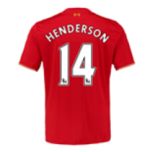 Maglia Liverpool FC 2015-16 Home (Henderson 14) da bambino