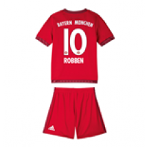 Kit Bayern Monaco 2015-16 Home (Robben 10) da bambino