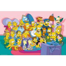 Poster Les Simpson - Sofa Cast