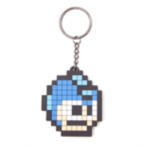 Megaman porte-clés caoutchouc Pixel Head 6 cm