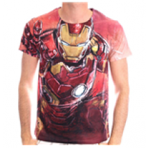 Iron Man - Blasting Full Printed (T-SHIRT Uomo )