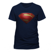 Superman Man Of Steel - Textured Logo (T-SHIRT Uomo )