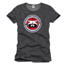 Guardians Of The Galaxy - Rocket Raccoon Badge (T-SHIRT Uomo )