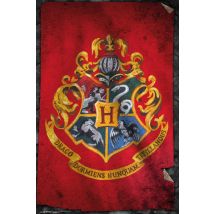 Poster Harry Potter Hogwarts Flag