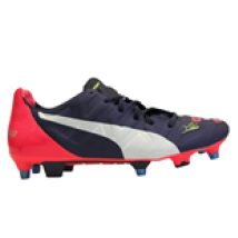 Chaussures de Football SG Puma Evopower 2.2 (Bleu Marine-Rouge)