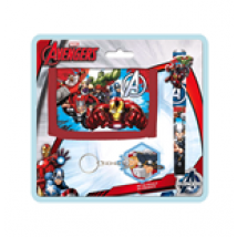 Coffret Cadeau Portefeuille+Stylo+Porte-clés Avengers