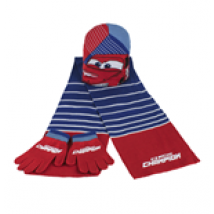 Ensemble 3 pièces Bonnet+Gants+Écharpe Cars
