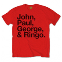 T-shirt The Beatles: John, Paul, George & Ringo