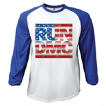 T-shirt Manches Longues Raglan Run DMC: Americana (Taille L)