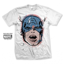 T-shirt Captain America Capt. America Big Head Distressed