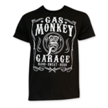 T-shirt Gas Monkey Style Jack Daniel's Noir