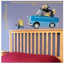 Autocollant Mural Les Minions Voiture