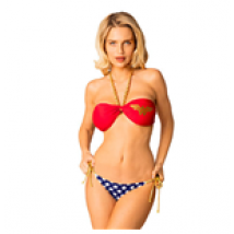 Bikini Wonder Woman Bandeau Torsadé