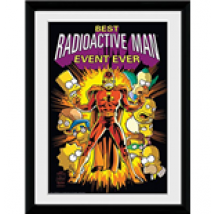 Poster Encadrée Les Simpson - Radioactive Man