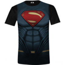 Batman V Superman - Superman Costume Full Printed Black (unisex )