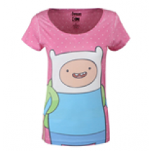 T-shirt Adventure Time - Dotted Screen Printed