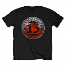 Black Sabbath - 13 Flame Circle Black (T-SHIRT Unisex )