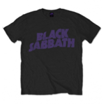 Black Sabbath - Wavy Logo Vintage (T-SHIRT Unisex )