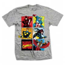 T-shirt Marvel Comics - Marvel Montage Grigio