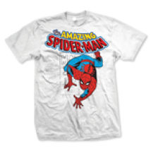 Marvel Comics - Spiderman Stamp Bianco (T-SHIRT Unisex )