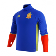 Maglia allenamento maniche lunghe Spagna 2016-2017 Adidas (Blu)