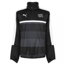 Haut d'Entraînement Suisse Puma Zippé 1/4 2016-2017 (Noir)