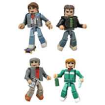 Retour vers le futur pack 4 figurines Minimates 30th Anniversary 1985 Box Set 5 cm