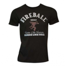 T-shirt Fireball - Text Label