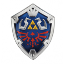 Legend of Zelda Skyward Sword réplique plastique bouclier Link´s Hylian Shield 48 cm