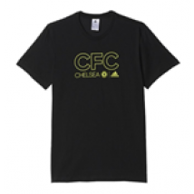 T-shirt Coton Chelsea FC Adidas 2016-2017 (Noir)