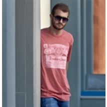 T-shirt Budweiser Red Triblend Faded