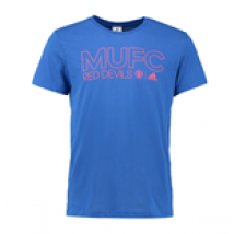 T-shirt Manchester United FC Adidas Core Coton 2016-2017 (Bleu)