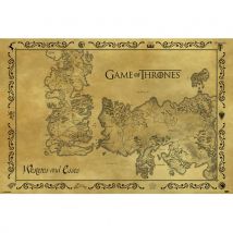 Poster Il trono di Spade (Game of Thrones) Antique Map 211