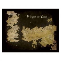 Poster Incorniciato Il trono di Spade (Game of Thrones) Map