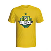 T-shirt Brasile calcio (Giallo)