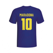 T-shirt Diego Maradona Boca Juniors Hero (Bleu Marine)