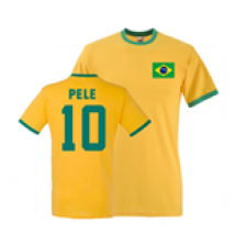 T-shirt Brasile calcio (Giallo) Pelé