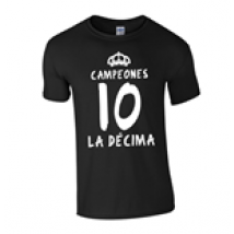 T-shirt Real Madrid La Decima (Nero)